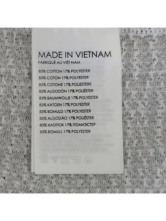 Club Monaco Striped Ribbed Dress Womens Size L Blue & White - Picture 6 of 7